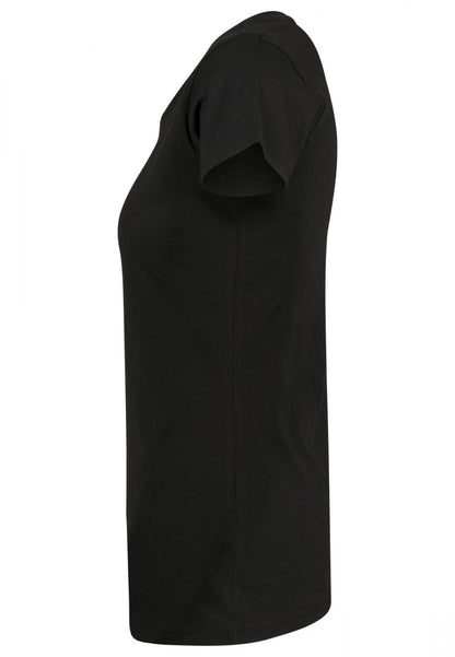 Ladies Merch T-Shirt in Schwarz, Detailansicht
