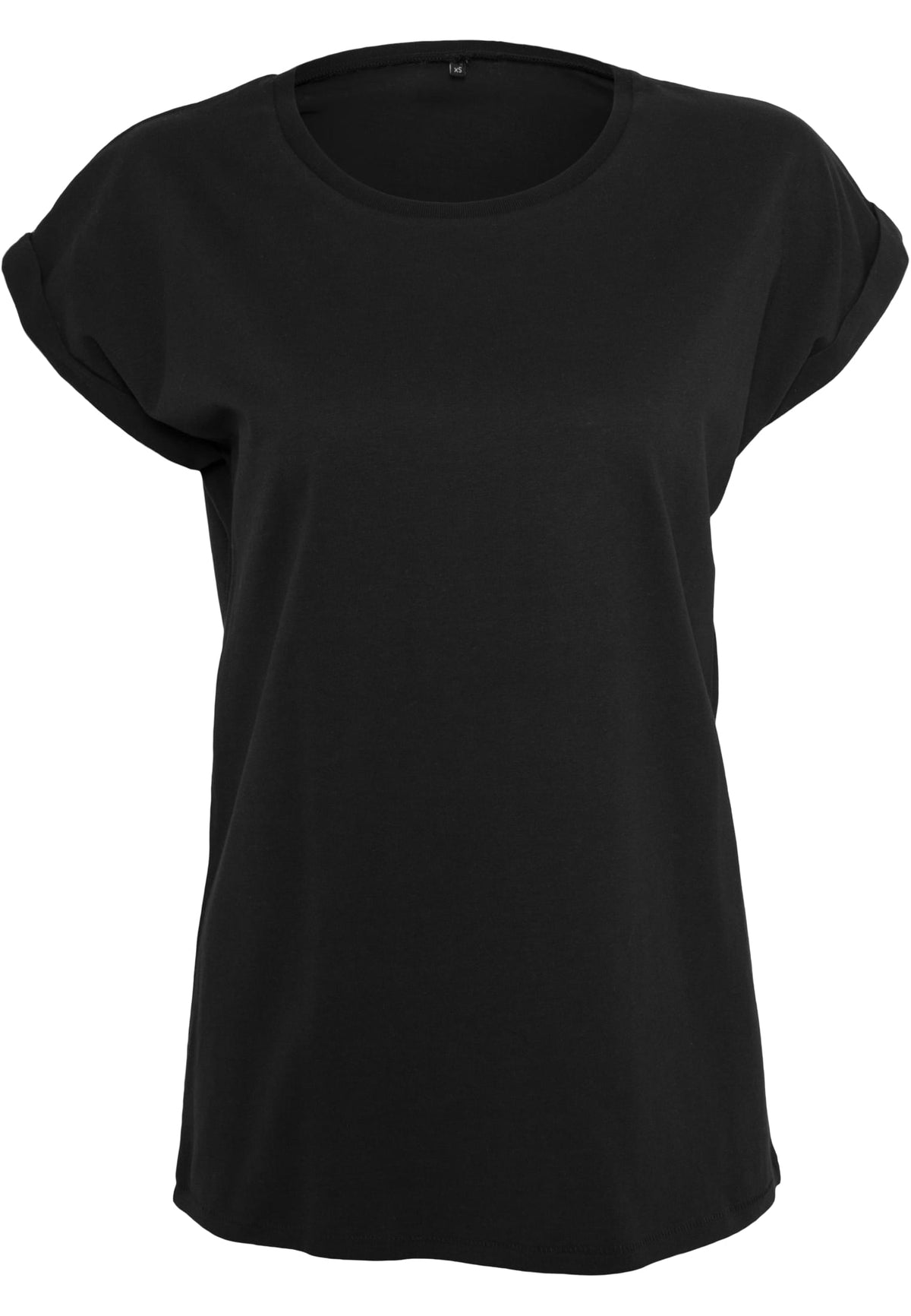 Ladies Basic T-Shirt in Schwarz, Vorderansicht