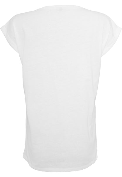Ladies Basic T-Shirt in White, Rückansicht