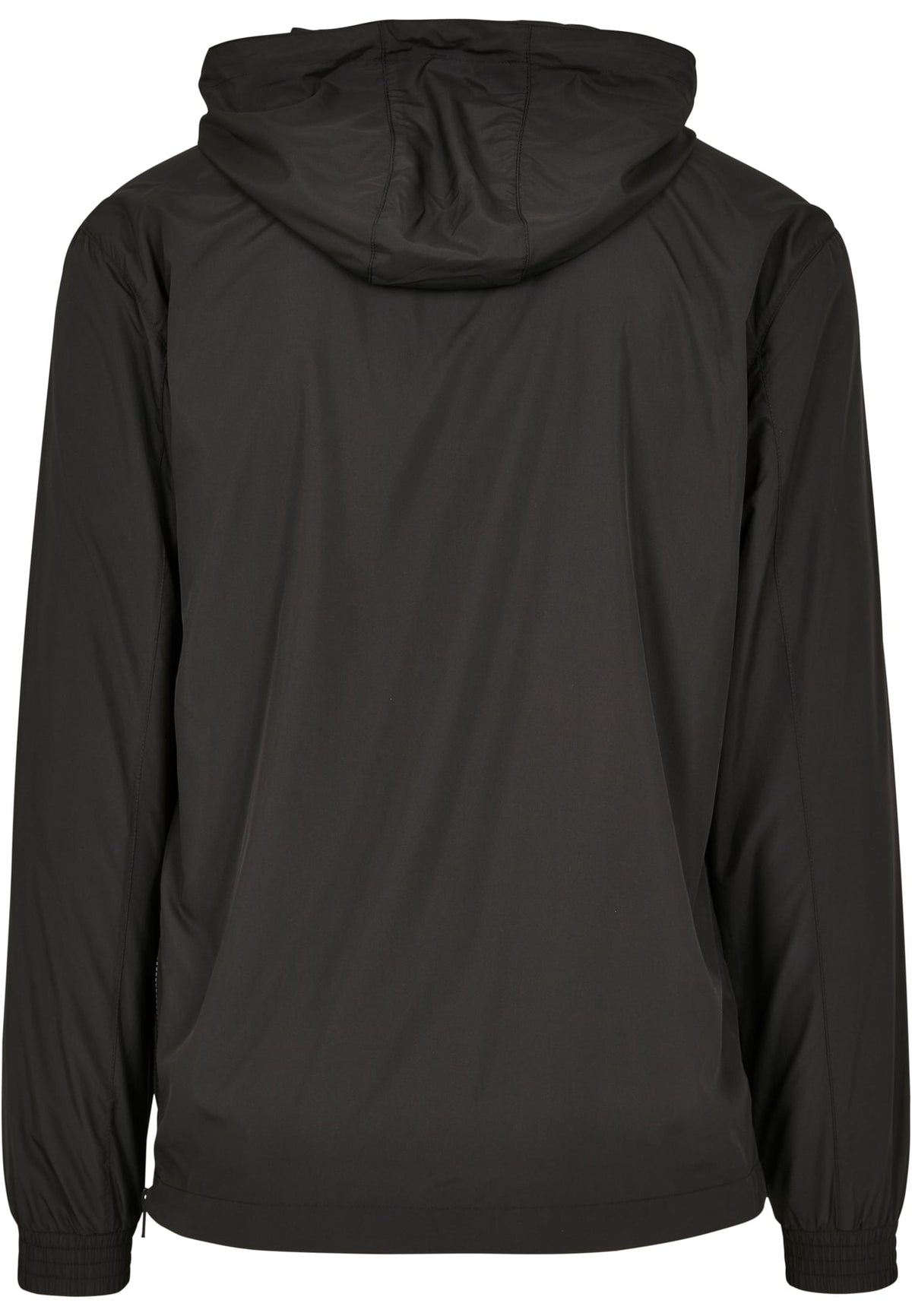Basic Pull Over Jacket in Schwarz, Rückansicht