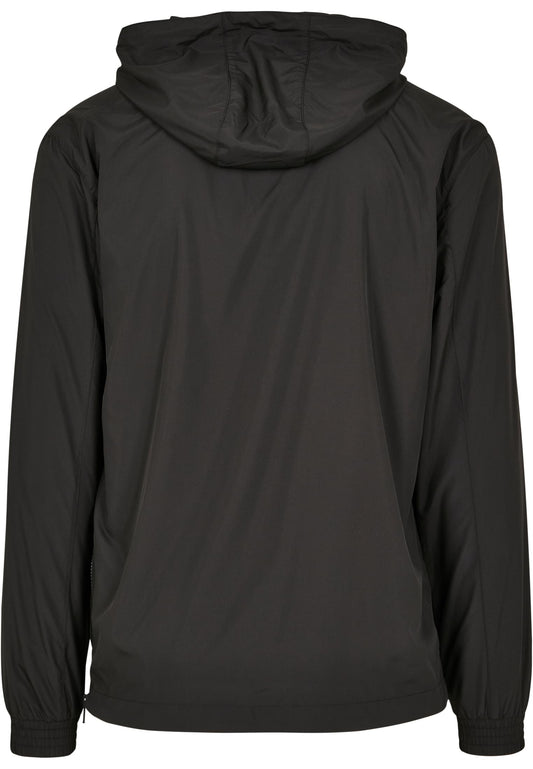 Basic Pull Over Jacket in Schwarz, Rückansicht
