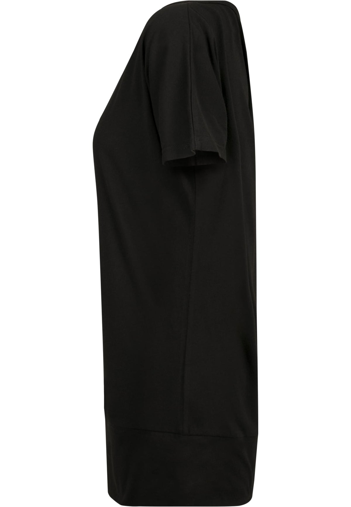 Ladies Batwing Tee in Schwarz, Detailansicht
