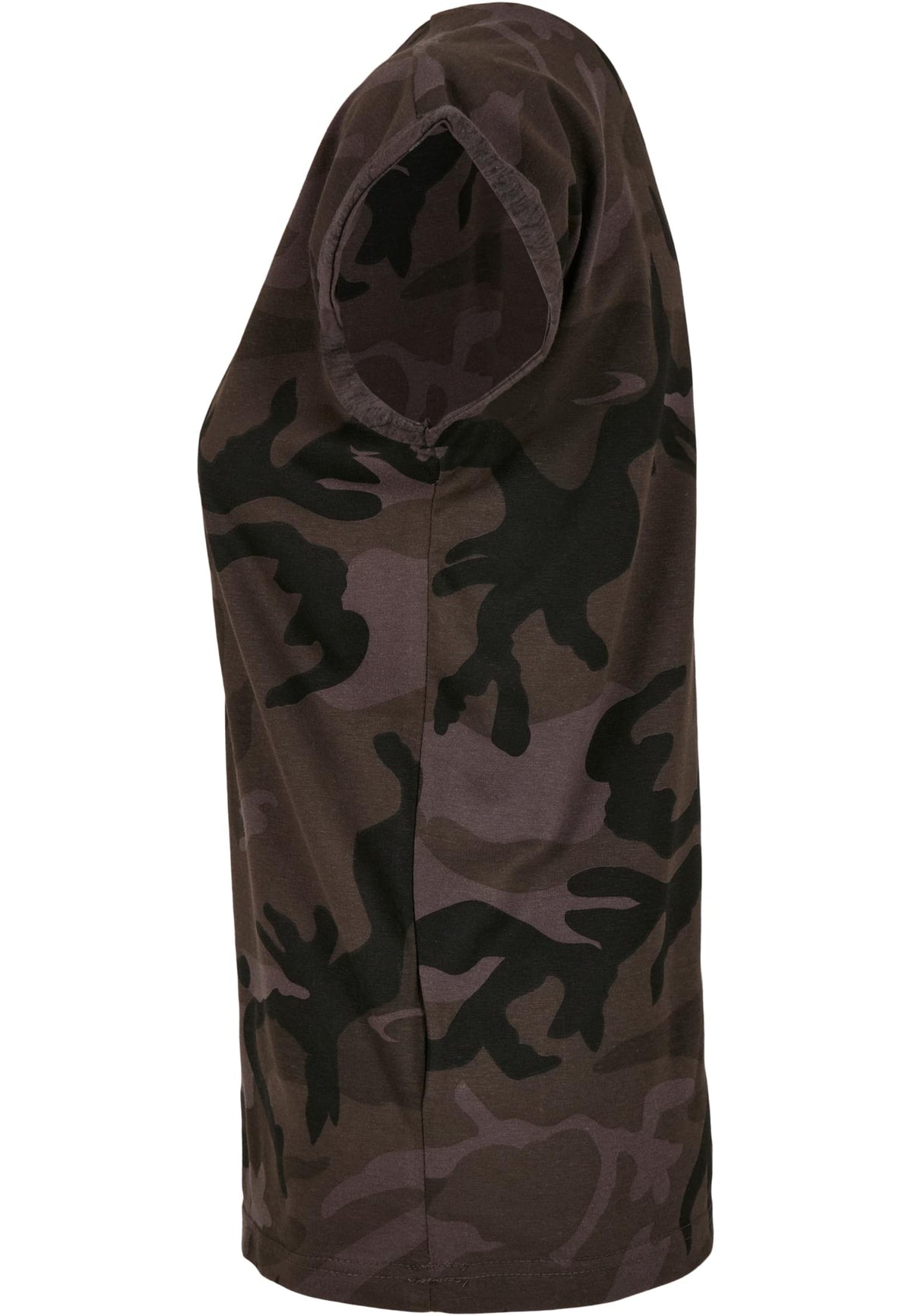 Ladies Extended Shoulder Camo Tee in Dark Camo, Detailansicht