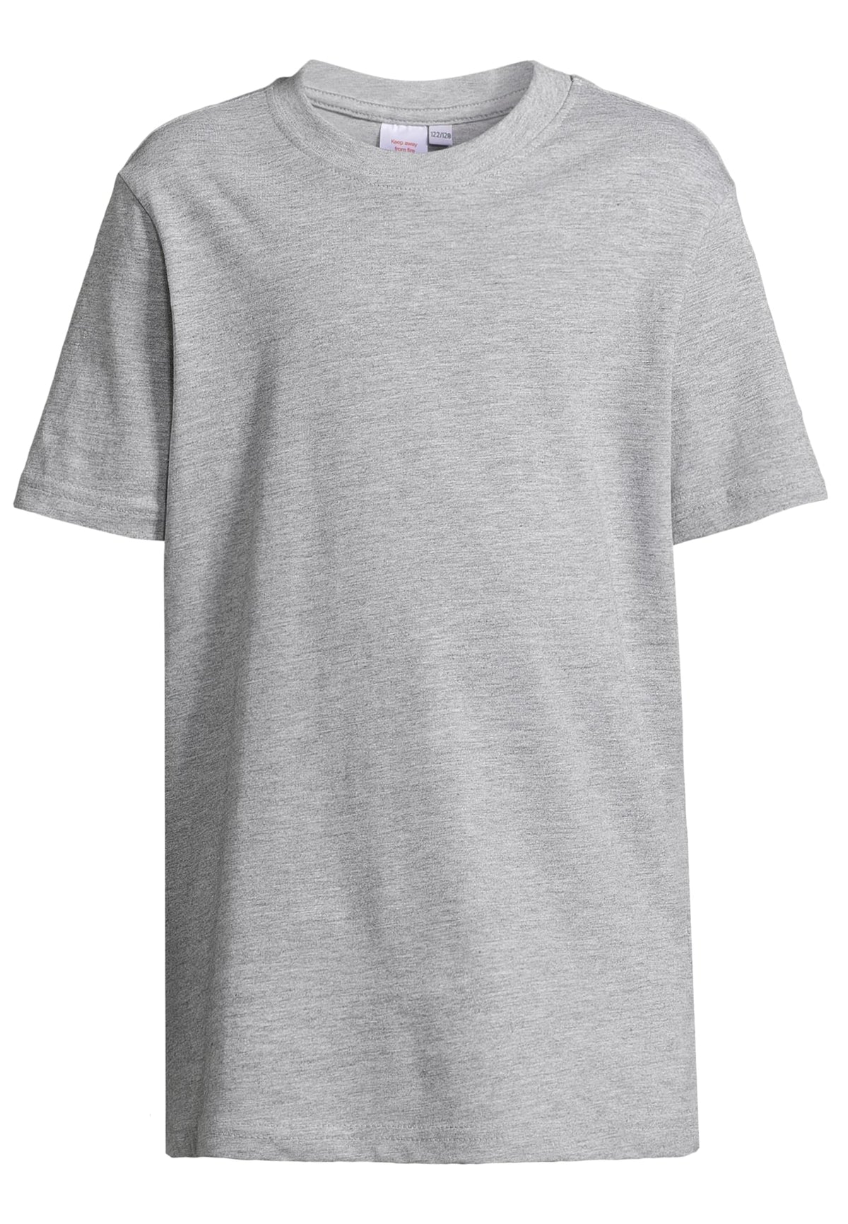 Kids Basic Tee 2-Pack in Black-Heather Grey, Vorderansicht