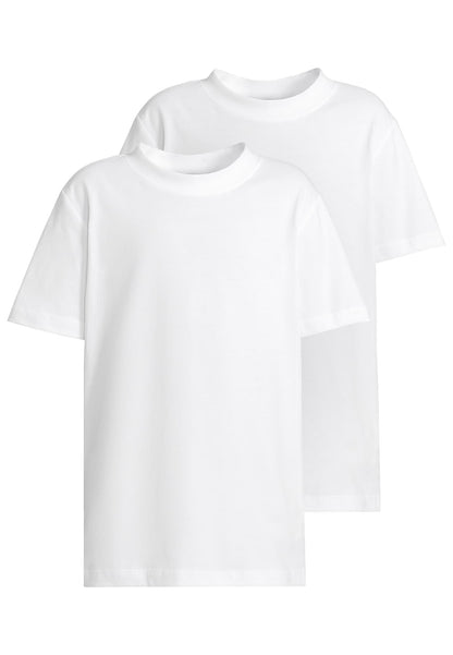 Kids Basic Tee 2-Pack in White, Detailansicht