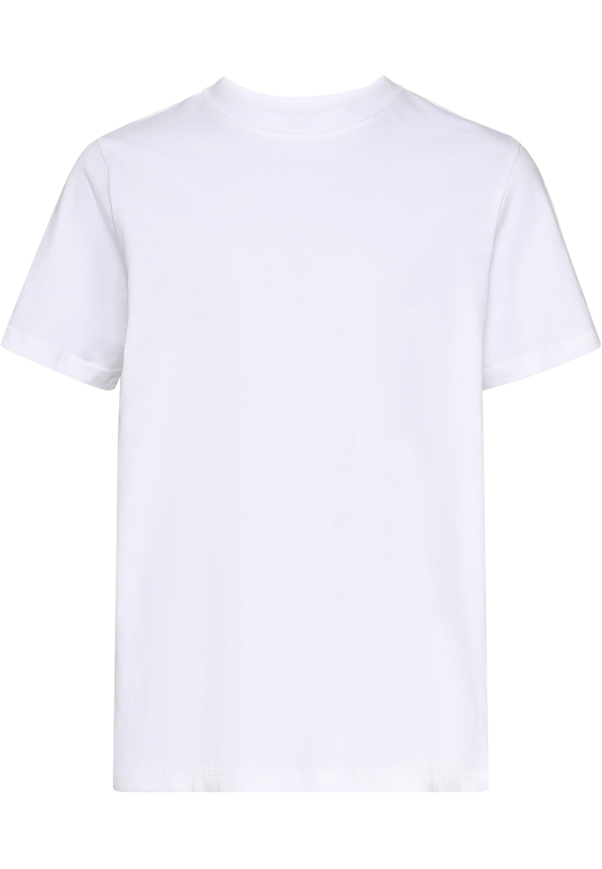 Kids Basic Tee in White, Vorderansicht