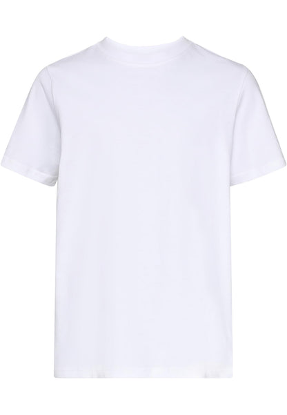 Kids Basic Tee in White, Vorderansicht