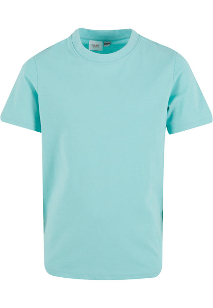 Kids Basic Tee in Beryl Blue, Vorderansicht