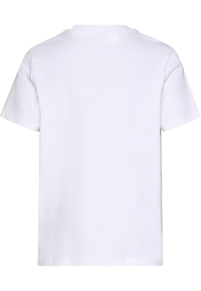 Kids Basic Tee in White, Rückansicht