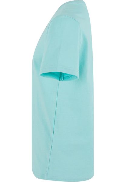 Kids Basic Tee in Beryl Blue, Detailansicht