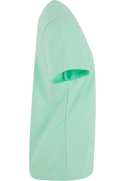 Kids Basic Tee in Neo Mint, Detailansicht