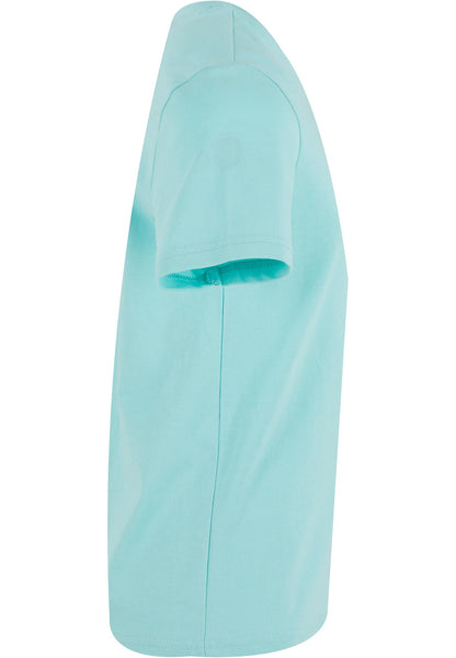 Kids Basic Tee in Beryl Blue, Detailansicht