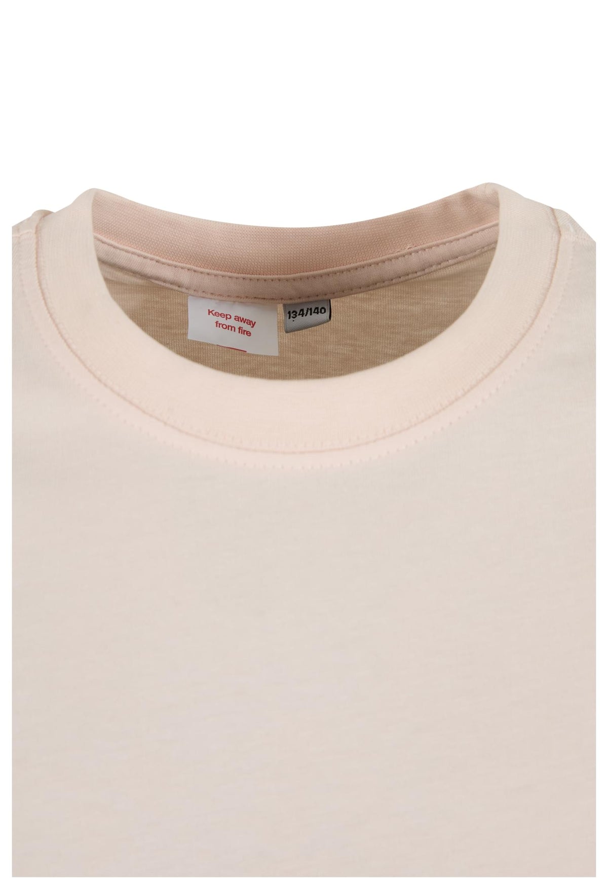 Kids Basic Tee in Marshmallow, Detailansicht