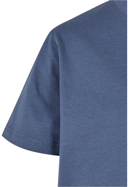 Kids Basic Tee in Vintage Blue, Detailansicht