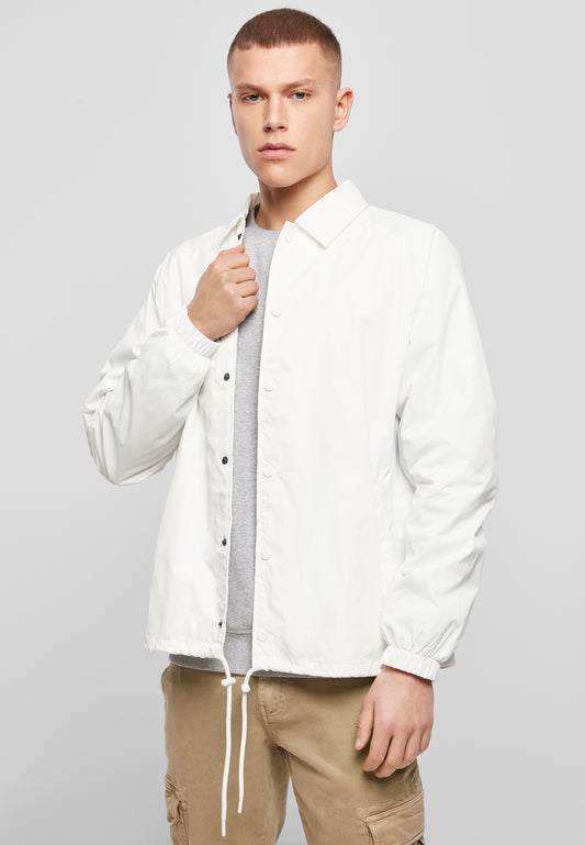 Coach Jacket in White, getragen