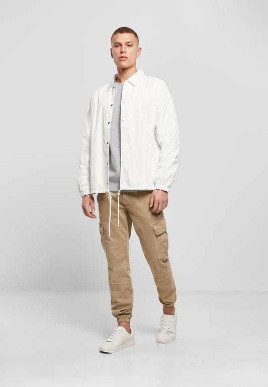 Coach Jacket in White, getragen