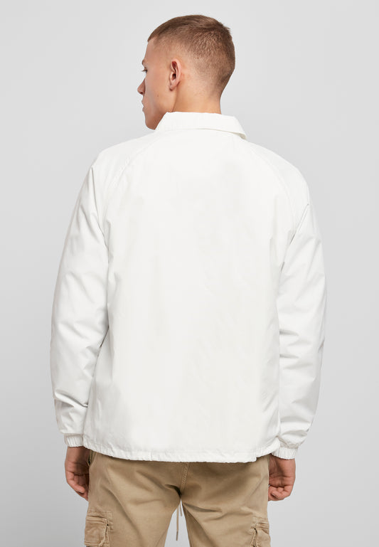 Coach Jacket in White, getragen