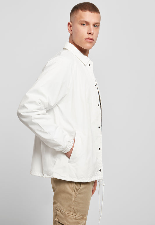 Coach Jacket in White, getragen
