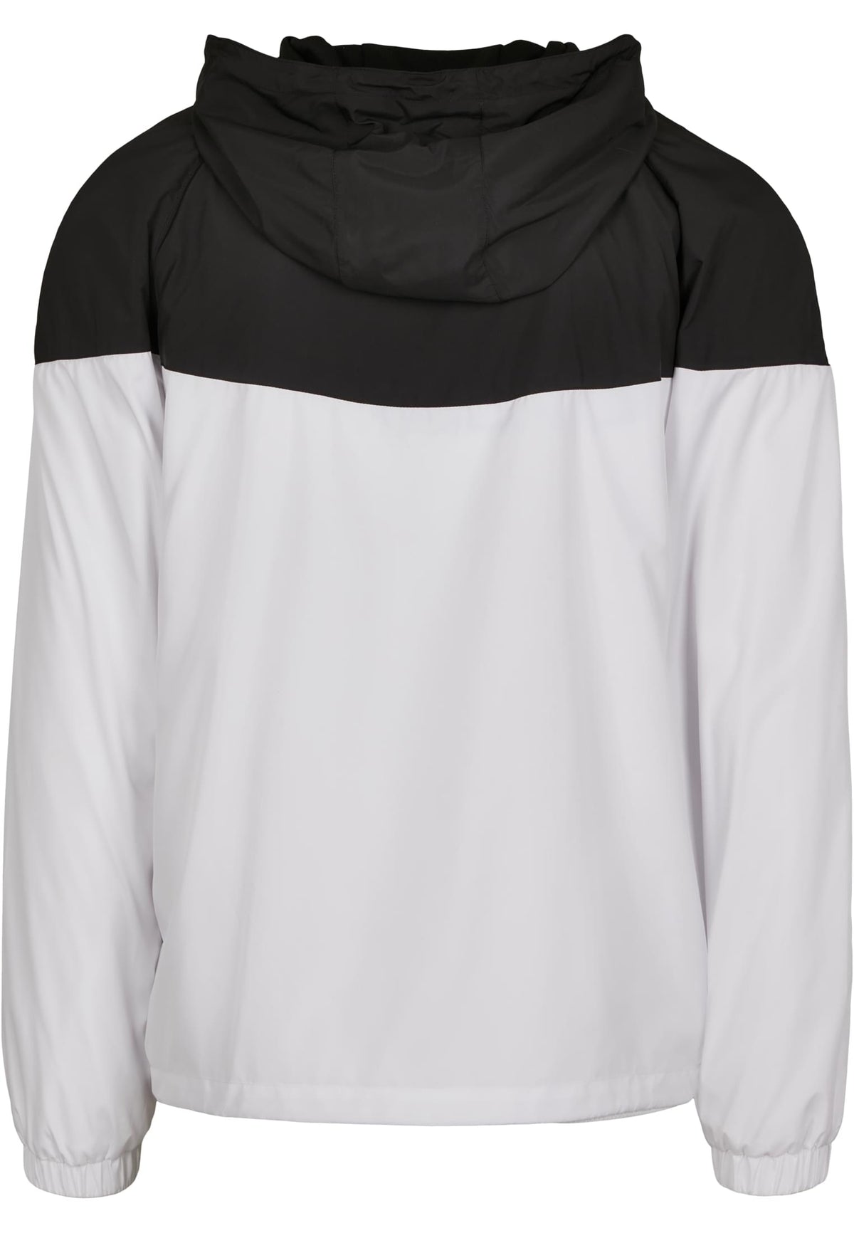 2-Tone Tech Windrunner in White-Black, Rückansicht