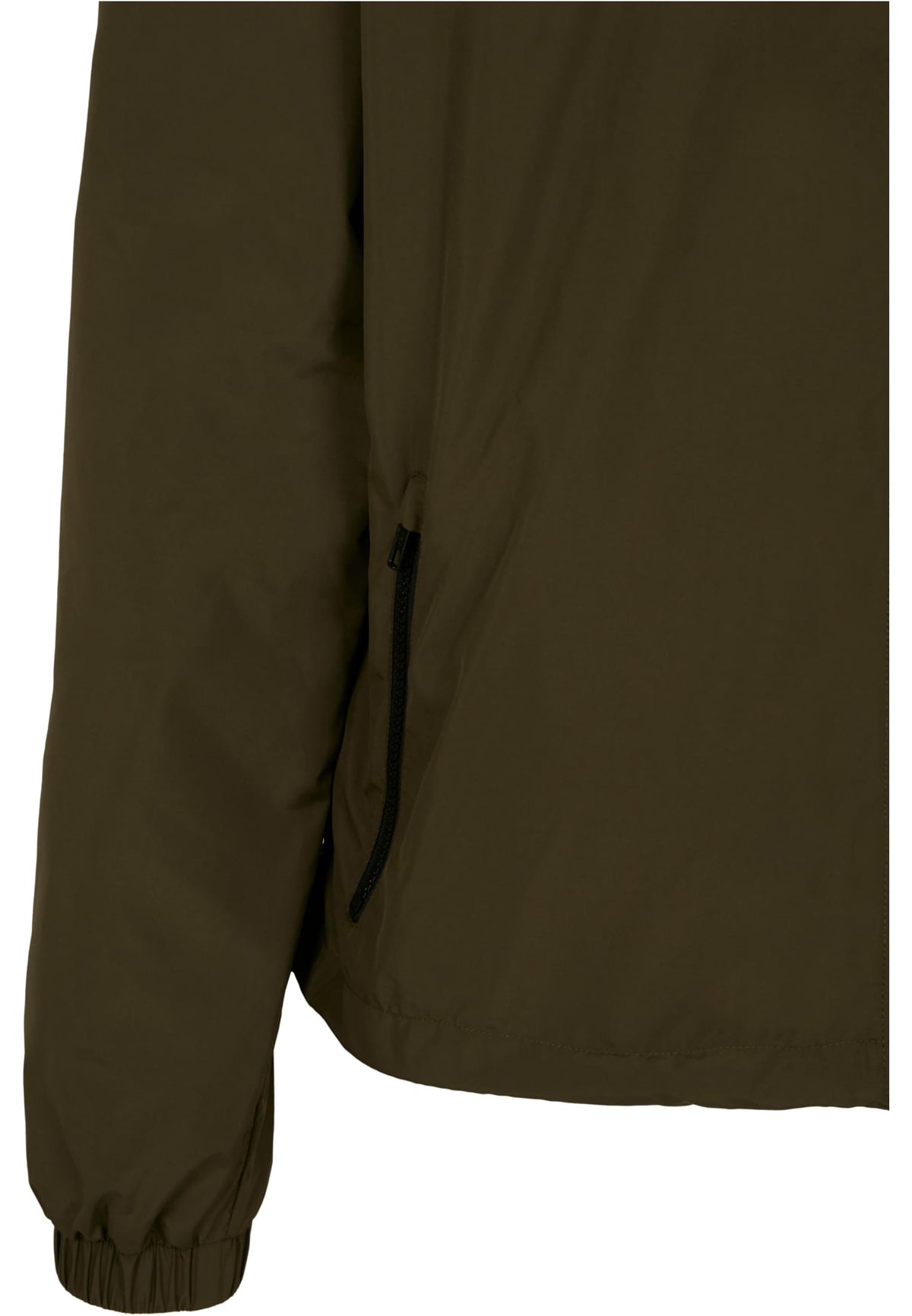2-Tone Tech Windrunner in Blk-Dark Olive, Detailansicht