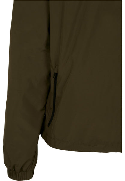 2-Tone Tech Windrunner in Blk-Dark Olive, Detailansicht