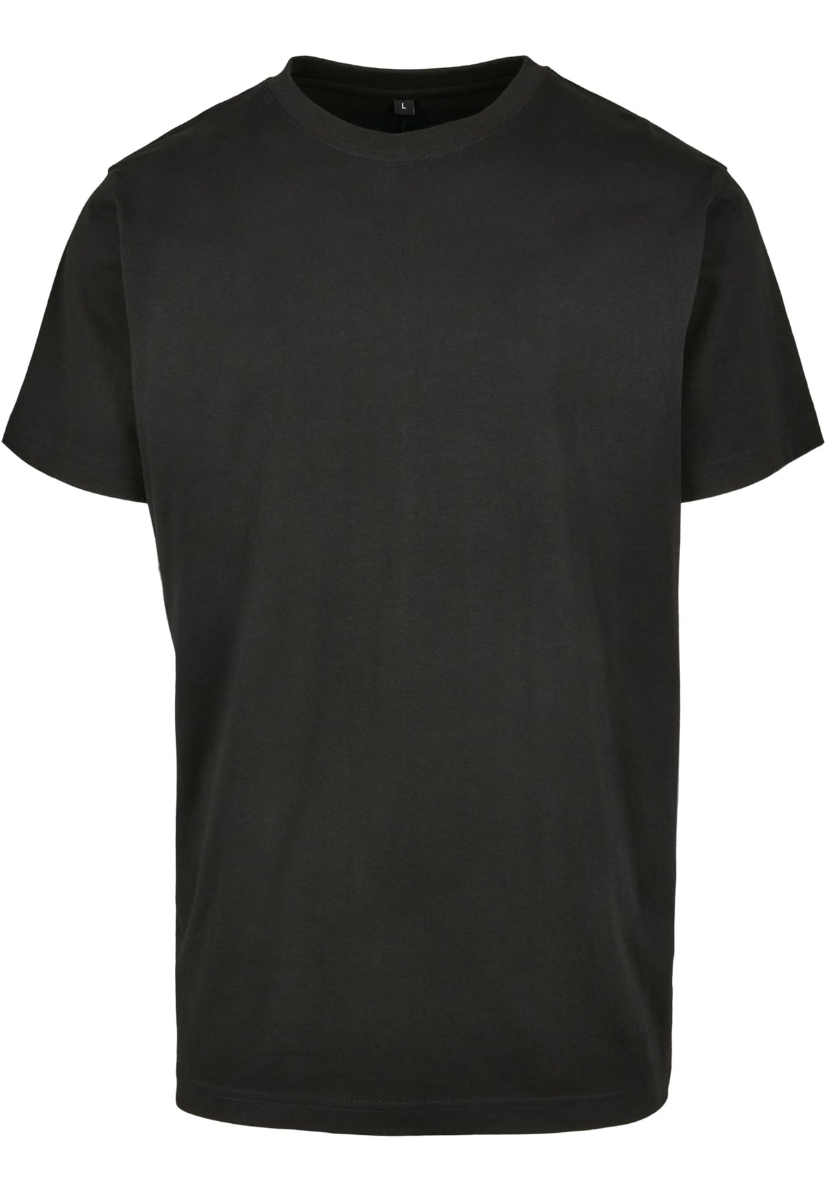 Back Seam Tee in Schwarz, Vorderansicht