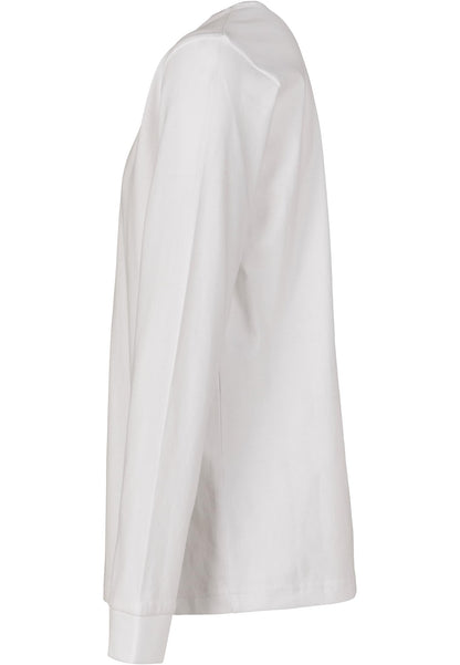 Kids Longsleeve in White, Detailansicht