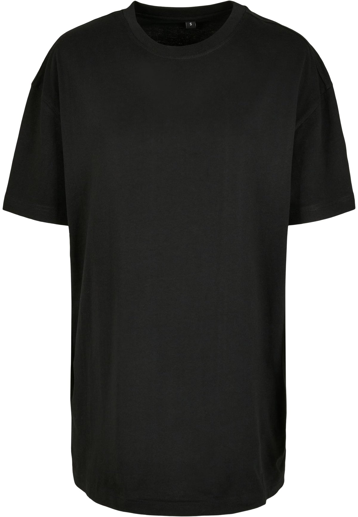 Ladies Oversized Boyfriend Tee in Schwarz, Vorderansicht