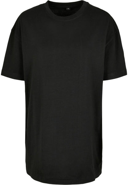 Ladies Oversized Boyfriend Tee in Schwarz, Vorderansicht