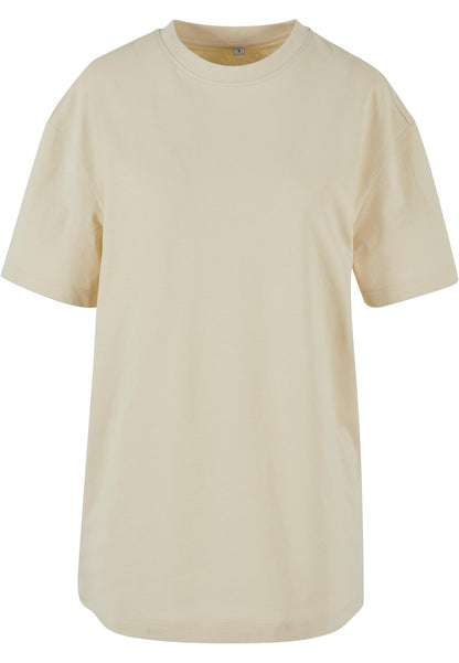 Ladies Oversized Boyfriend Tee in Sand, Vorderansicht