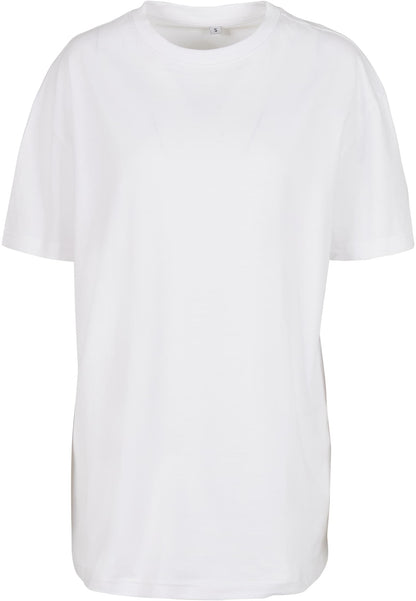Ladies Oversized Boyfriend Tee in White, Vorderansicht