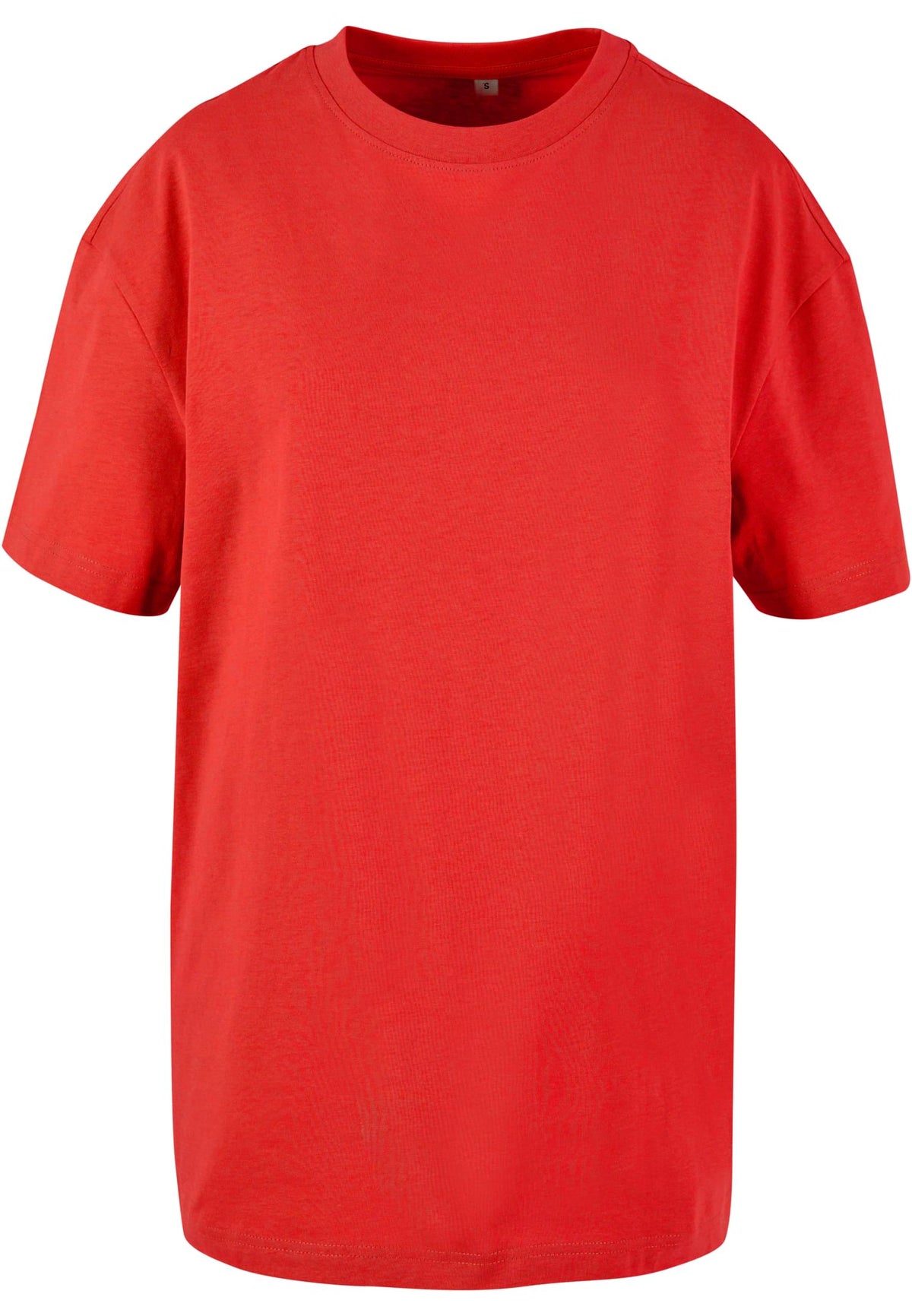 Ladies Oversized Boyfriend Tee in City Red, Vorderansicht