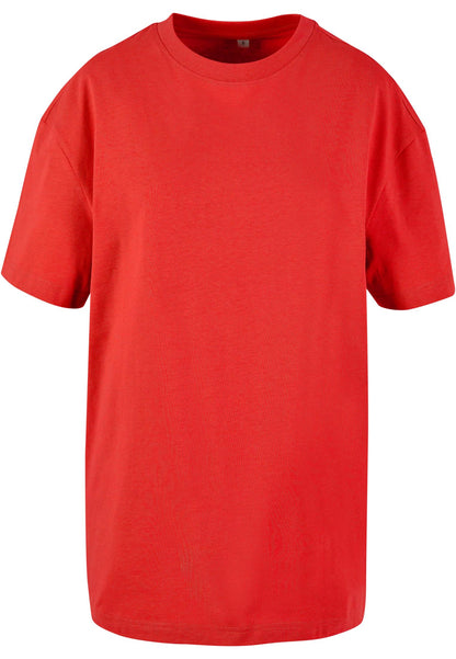 Ladies Oversized Boyfriend Tee in City Red, Vorderansicht