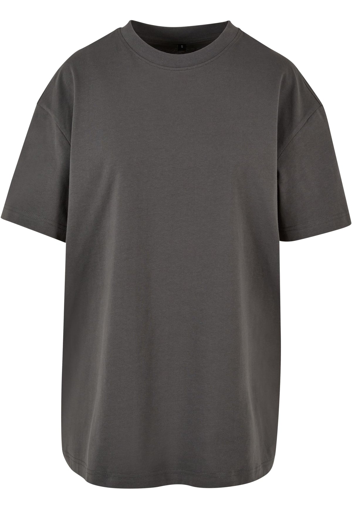 Ladies Oversized Boyfriend Tee in Dark Shadow, Vorderansicht
