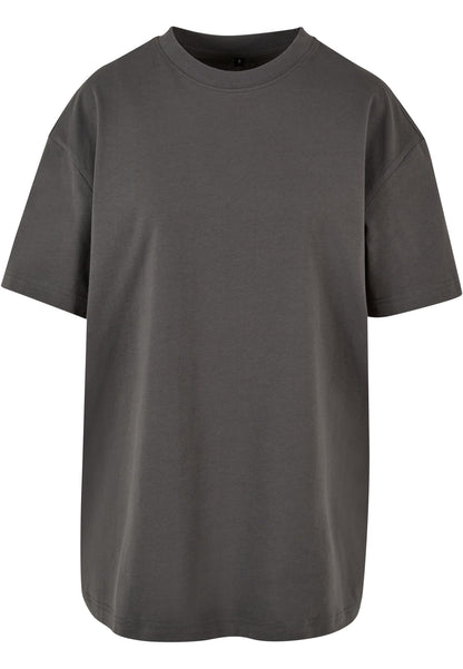 Ladies Oversized Boyfriend Tee in Dark Shadow, Vorderansicht
