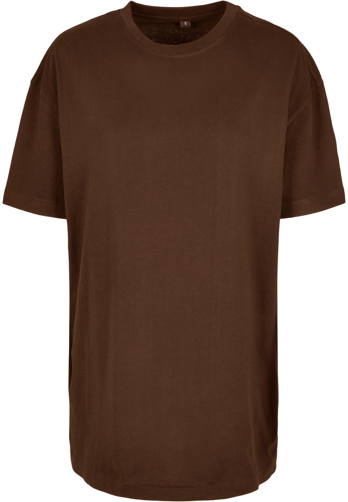 Ladies Oversized Boyfriend Tee in Chocolate Brown, Vorderansicht