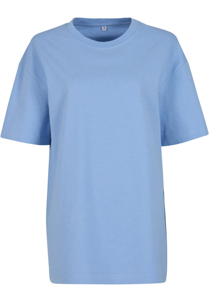 Ladies Oversized Boyfriend Tee in Powder Blue, Vorderansicht