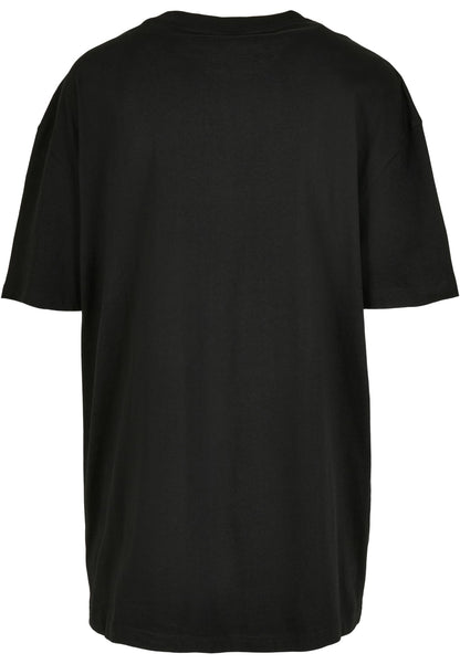 Ladies Oversized Boyfriend Tee in Schwarz, Rückansicht
