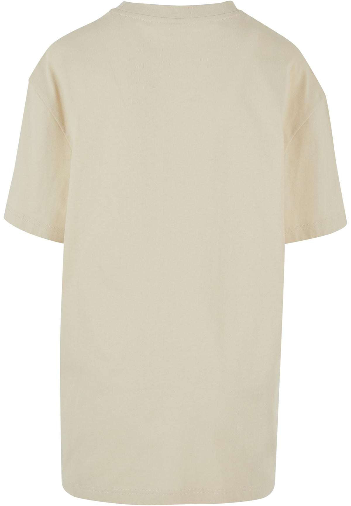 Ladies Oversized Boyfriend Tee in Sand, Rückansicht