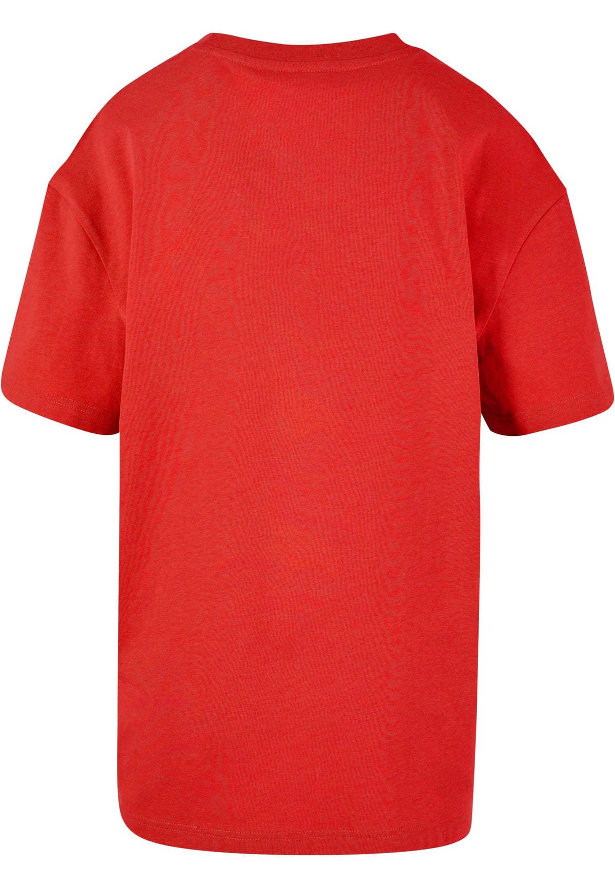 Ladies Oversized Boyfriend Tee in City Red, Rückansicht