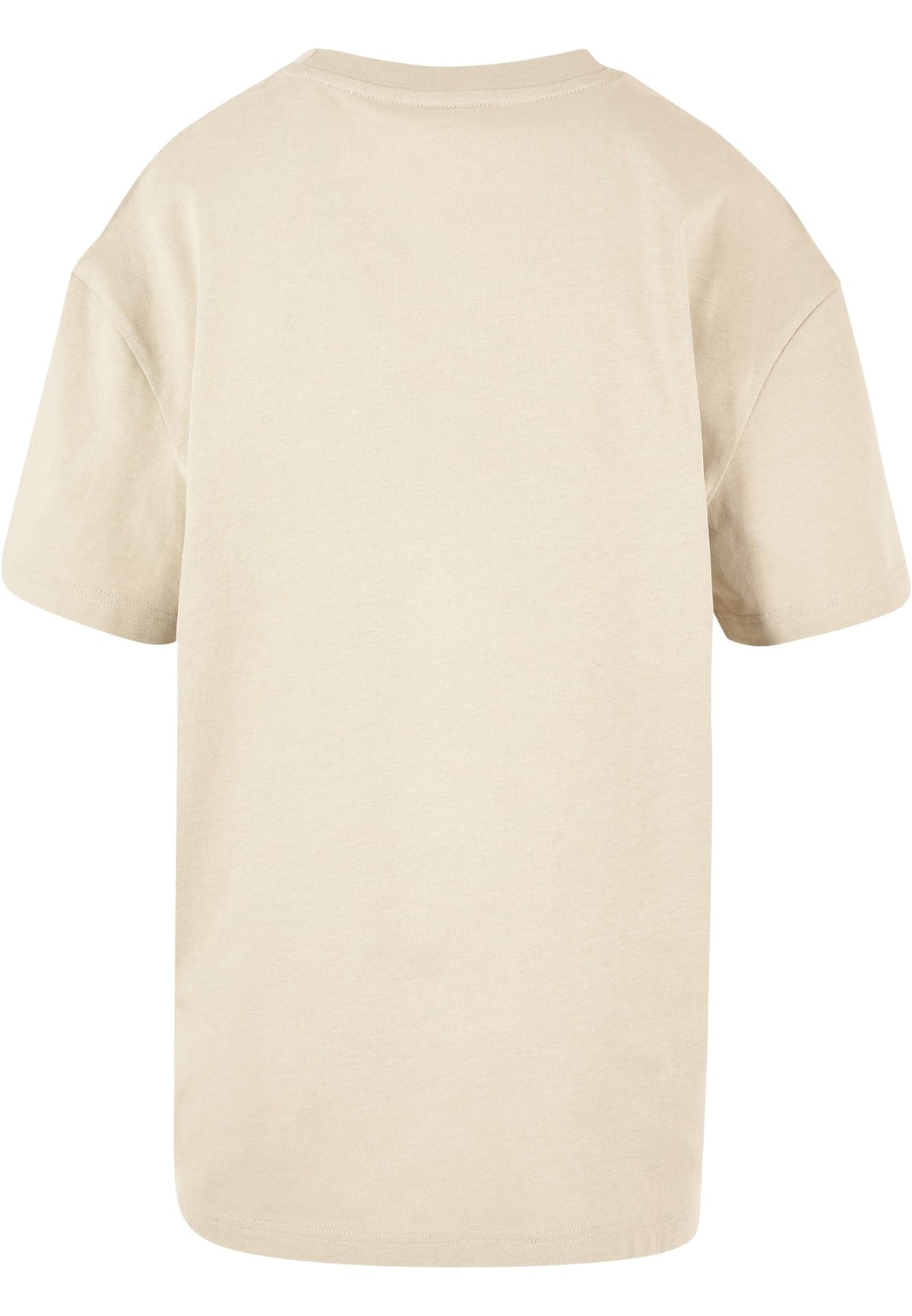 Ladies Oversized Boyfriend Tee in White Sand, Rückansicht