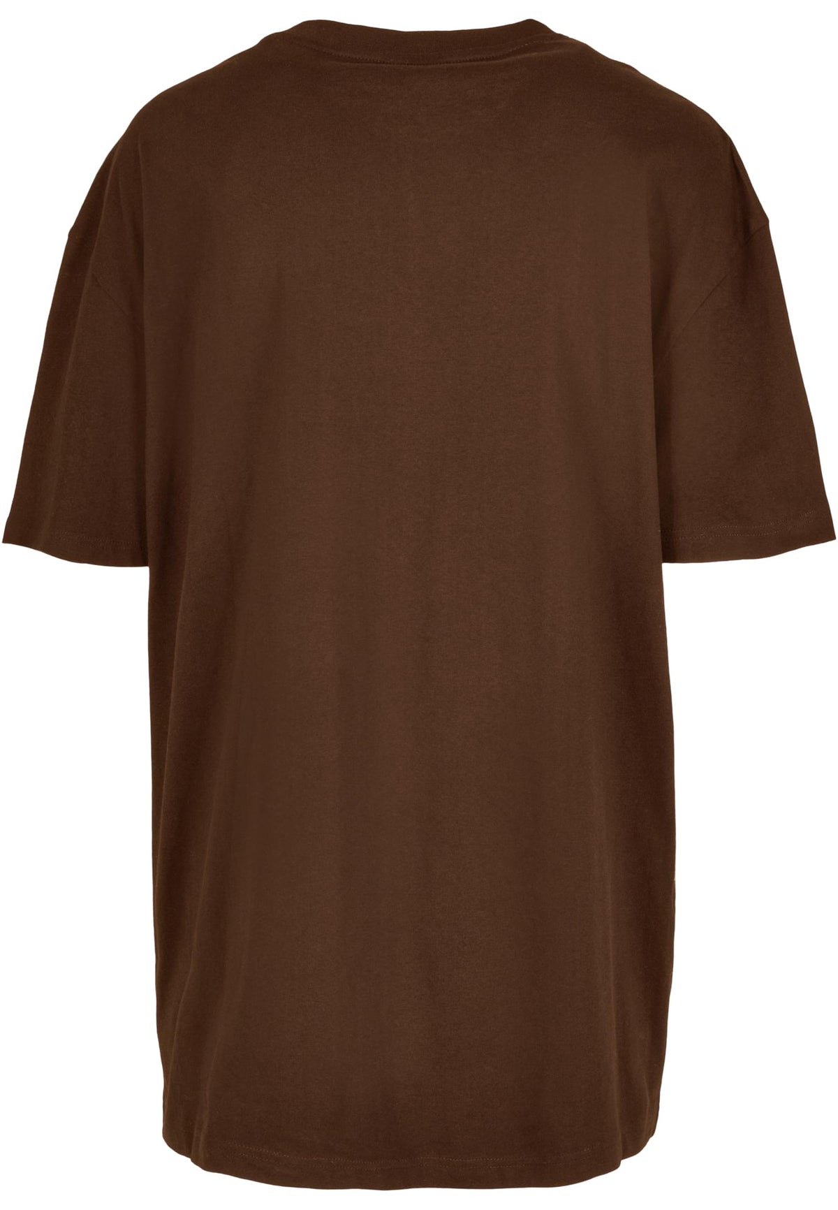 Ladies Oversized Boyfriend Tee in Chocolate Brown, Rückansicht