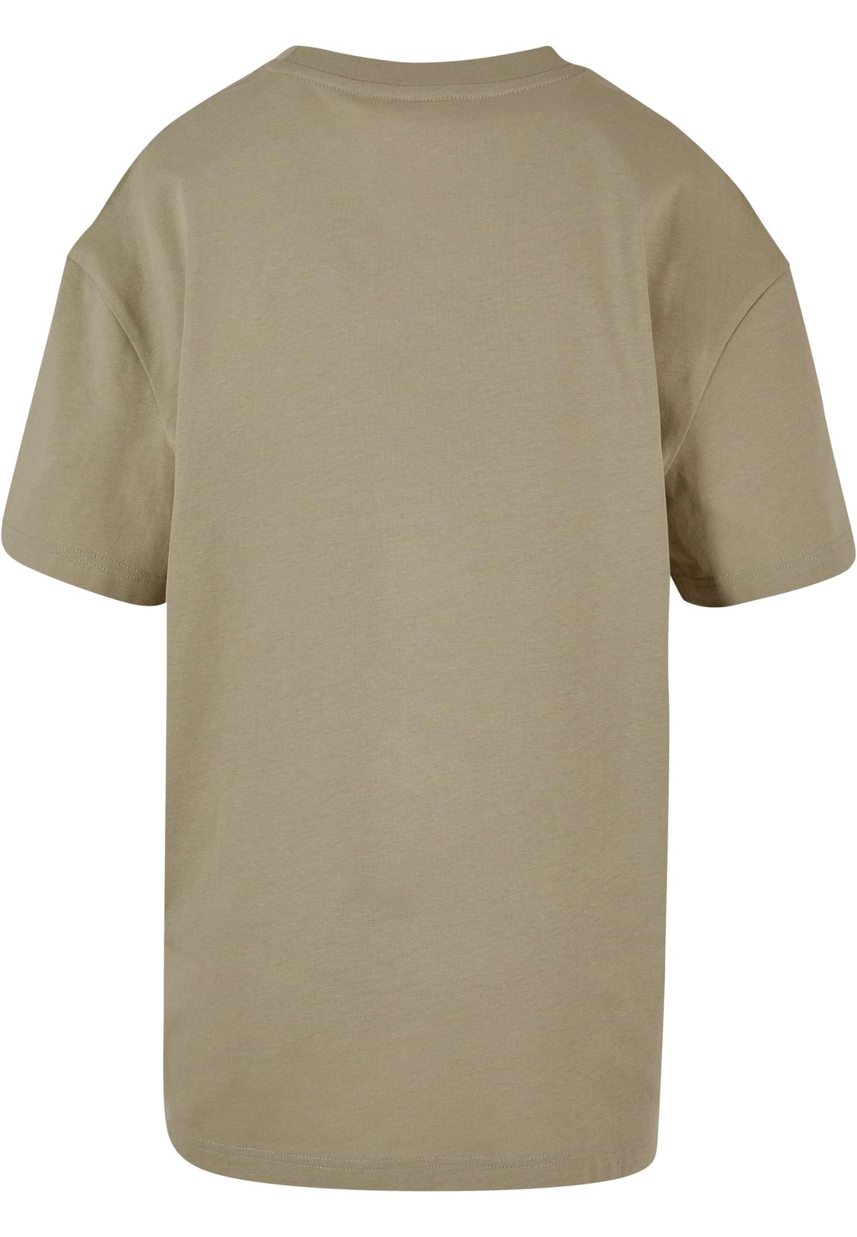Ladies Oversized Boyfriend Tee in Pale Olive, Rückansicht