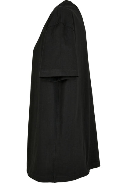 Ladies Oversized Boyfriend Tee in Schwarz, Detailansicht