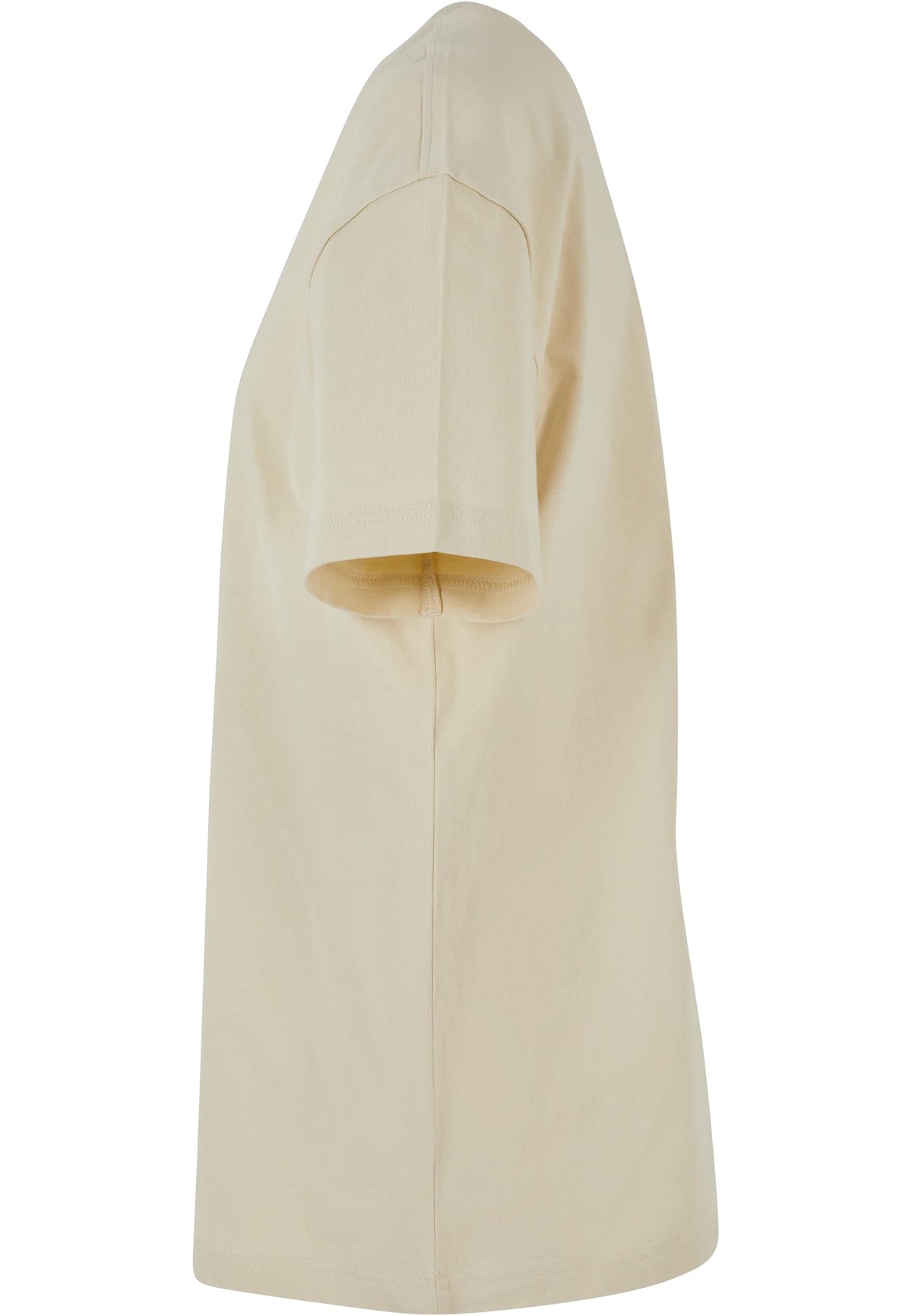 Ladies Oversized Boyfriend Tee in Sand, Detailansicht