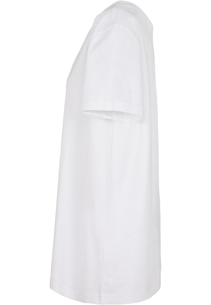 Ladies Oversized Boyfriend Tee in White, Detailansicht
