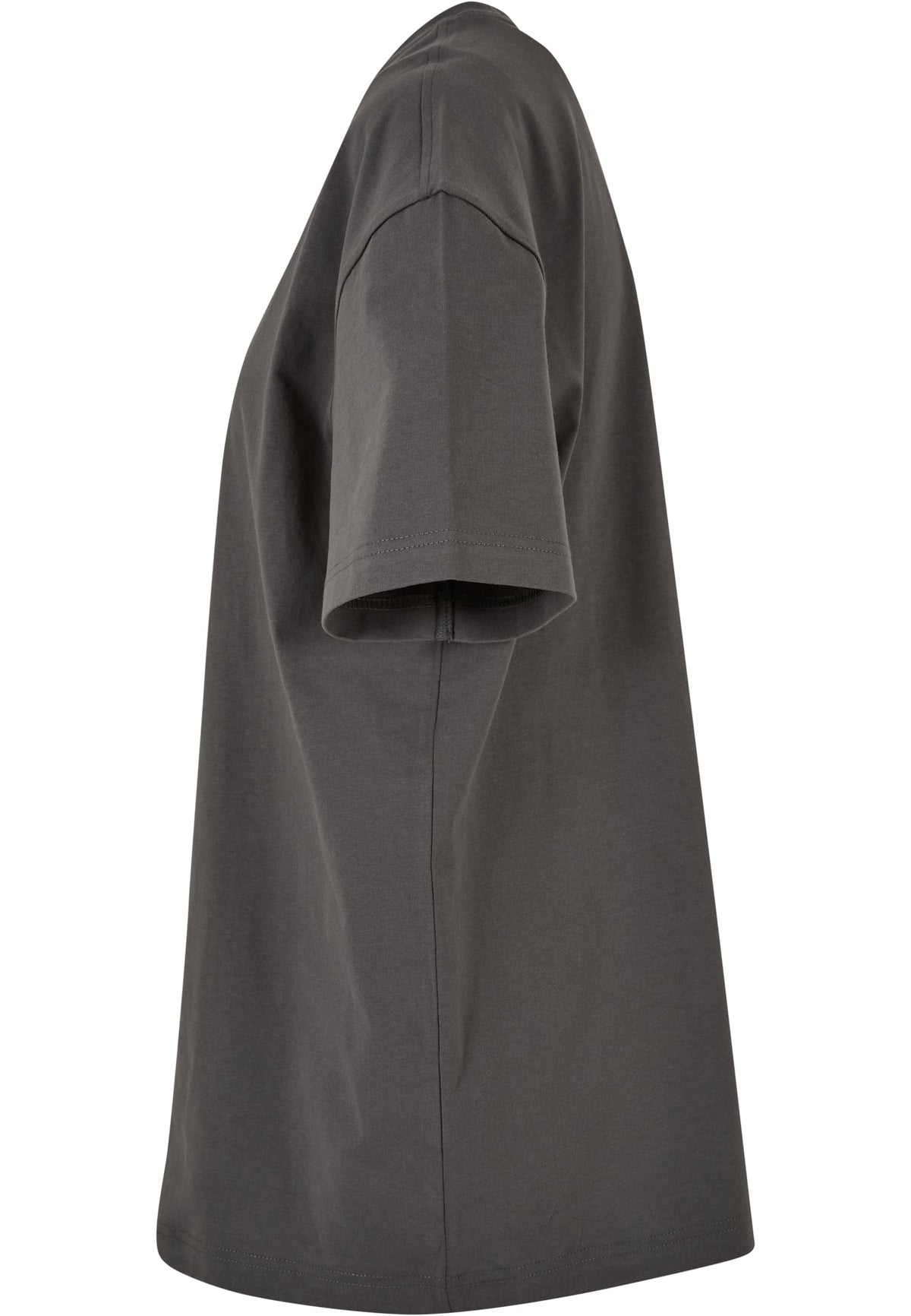 Ladies Oversized Boyfriend Tee in Dark Shadow, Detailansicht