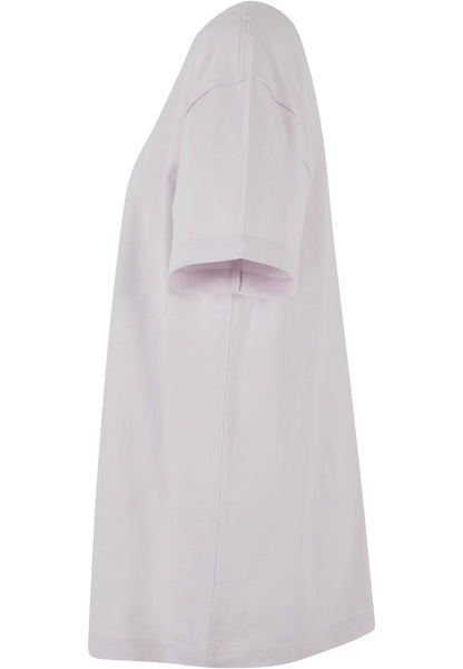 Ladies Oversized Boyfriend Tee in Soft Lilac, Detailansicht