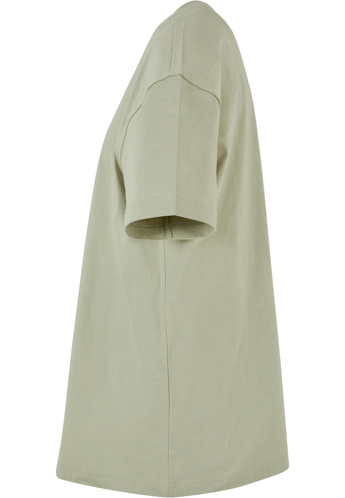 Ladies Oversized Boyfriend Tee in Soft Salvia, Detailansicht
