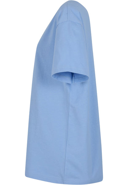 Ladies Oversized Boyfriend Tee in Powder Blue, Detailansicht